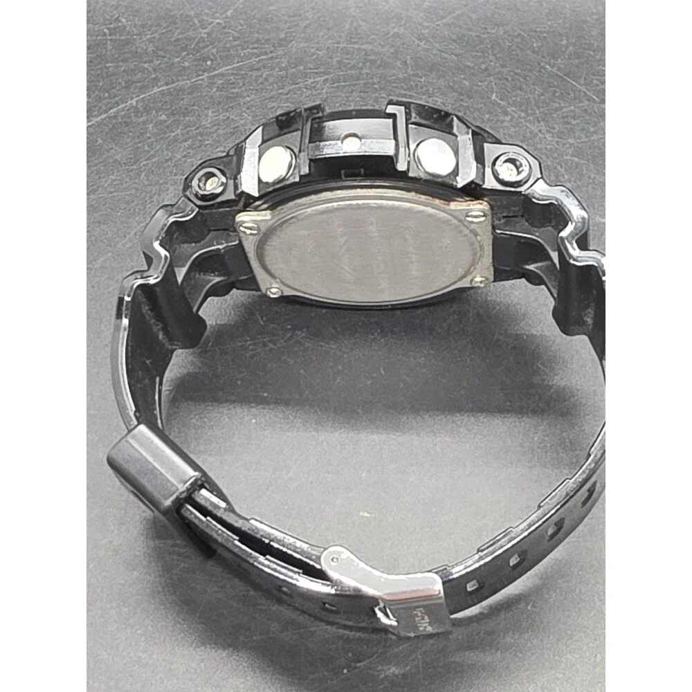 Casio G-Shock 5229 GA-200BW Black/Sliver Digital/Analog Works! (new battery)